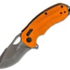 SOG Kiku XR LTE - Blaze 12-27-03-57, 3.02" CTS-XHP Gray Tanto Plain Blade, Orange G-10 Handle with Carbon Fiber Liners