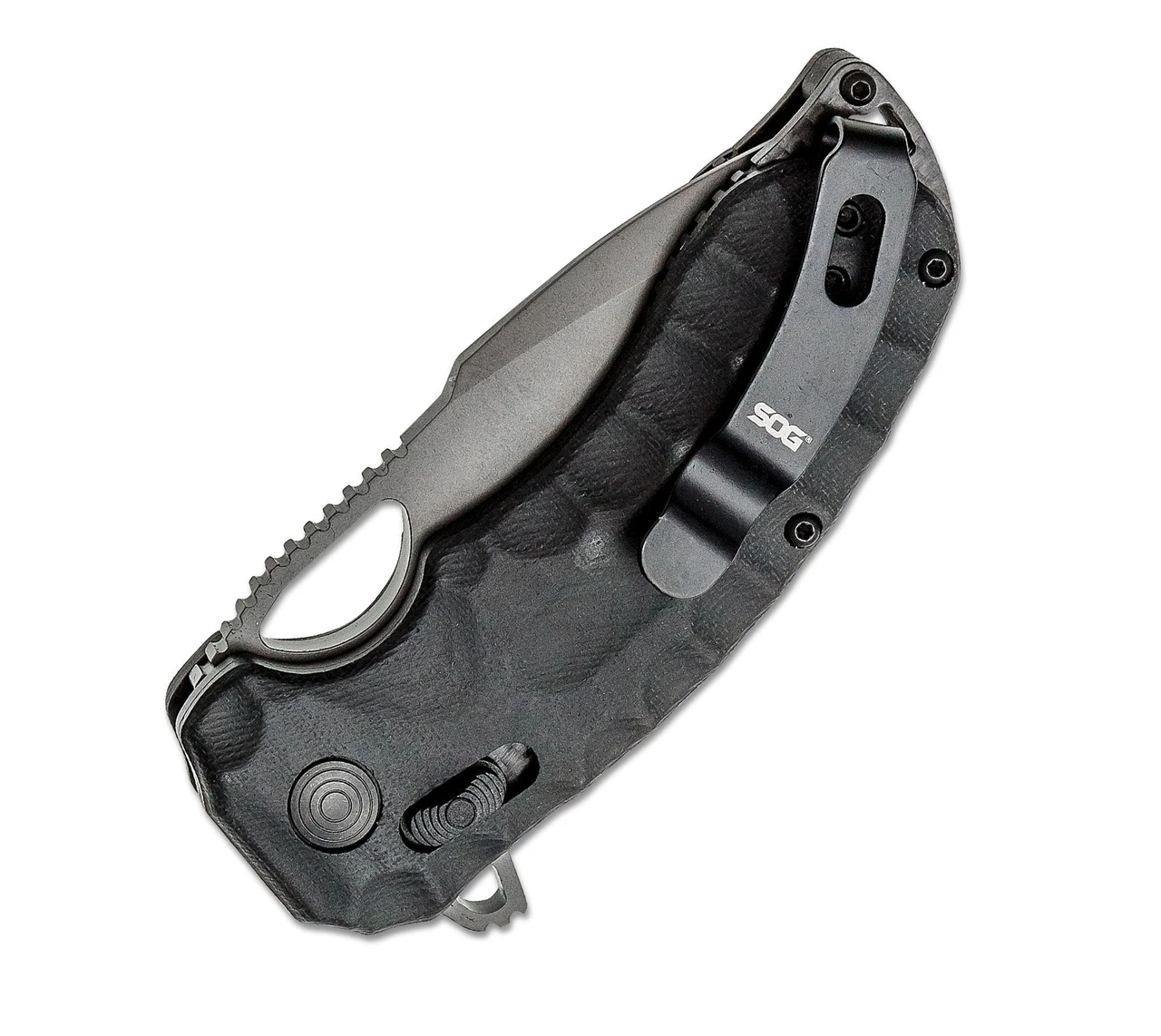 SOG Kiku LTE XR 12-27-04-57, 3.03" CTS-XHP Stainless Steel Black Plain Blade, Black Micarta Handles 4 SOG Kiku LTE XR 12-27-04-57, 3.03" CTS-XHP Stainless Steel Black Plain Blade, Black Micarta Handles - Image 4