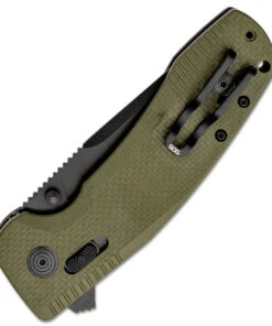 SOG SOG-Tac XR Folding Knife 12-38-02-57, 3.39" D2 Black Drop Point Plain Blade, OD Green G-10 Handle 6 SOG SOG-Tac XR Folding Knife 12-38-02-57, 3.39" D2 Black Drop Point Plain Blade, OD Green G-10 Handle -Knifeworks Sales Store SOG12380257 3 29780.1614977977