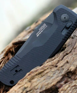 SOG-TAC AU Auto Textured Aluminum (3.43" Cryo D2 Straightback) 15-38-01-57 -Knifeworks Sales Store SOG15 38 01 57.2 88209.1645715960