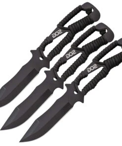 SOG Set of 3 Throwing Knives Black GRN (4.4" 420 SS) F041TN-CP