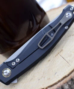 GiantMouse ACE Sonoma Frame Lock Knife, 3.3" Stonewash M390 Drop Point Blade, Black PVD Titanium Handle 6 GiantMouse ACE Sonoma Frame Lock Knife, 3.3" Stonewash M390 Drop Point Blade, Black PVD Titanium Handle -Knifeworks Sales Store SONOMA TI PVD.3 13128.1611763160