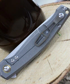 GiantMouse ACE Sonoma Frame Lock Knife, 3.3" Satin M390 Drop Point Blade, Titanium Handle -Knifeworks Sales Store SONOMA TI SATIN.2 99959.1611762949