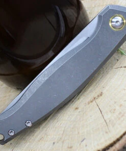 GiantMouse ACE Sonoma Frame Lock Knife, 3.3" Satin M390 Drop Point Blade, Titanium Handle -Knifeworks Sales Store SONOMA TI SATIN.3 86045.1611762949