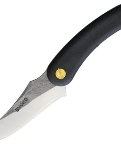 Svord Knives Svord Amerikiwi Skinner - Black (3.5" 15N20 Satin) AMKIB