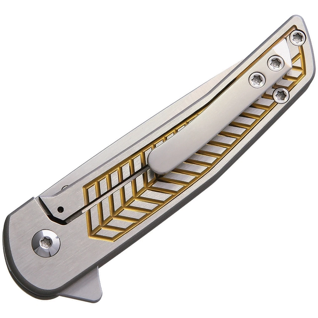 Alliance Designs ALS1GO Scout Framelock Gold, 2.4" RWL34 Plain Blade, Anodized Handle 2 Alliance Designs ALS1GO Scout Framelock Gold, 2.4" RWL34 Plain Blade, Anodized Handle - Image 2