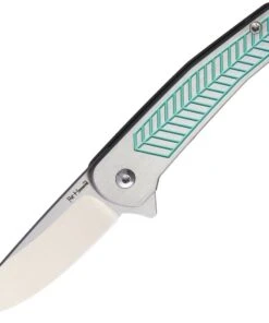 Alliance Designs ALS1GR Scout Framelock Green, 2.4" RWL34 Plain Blade, Anodized Handle