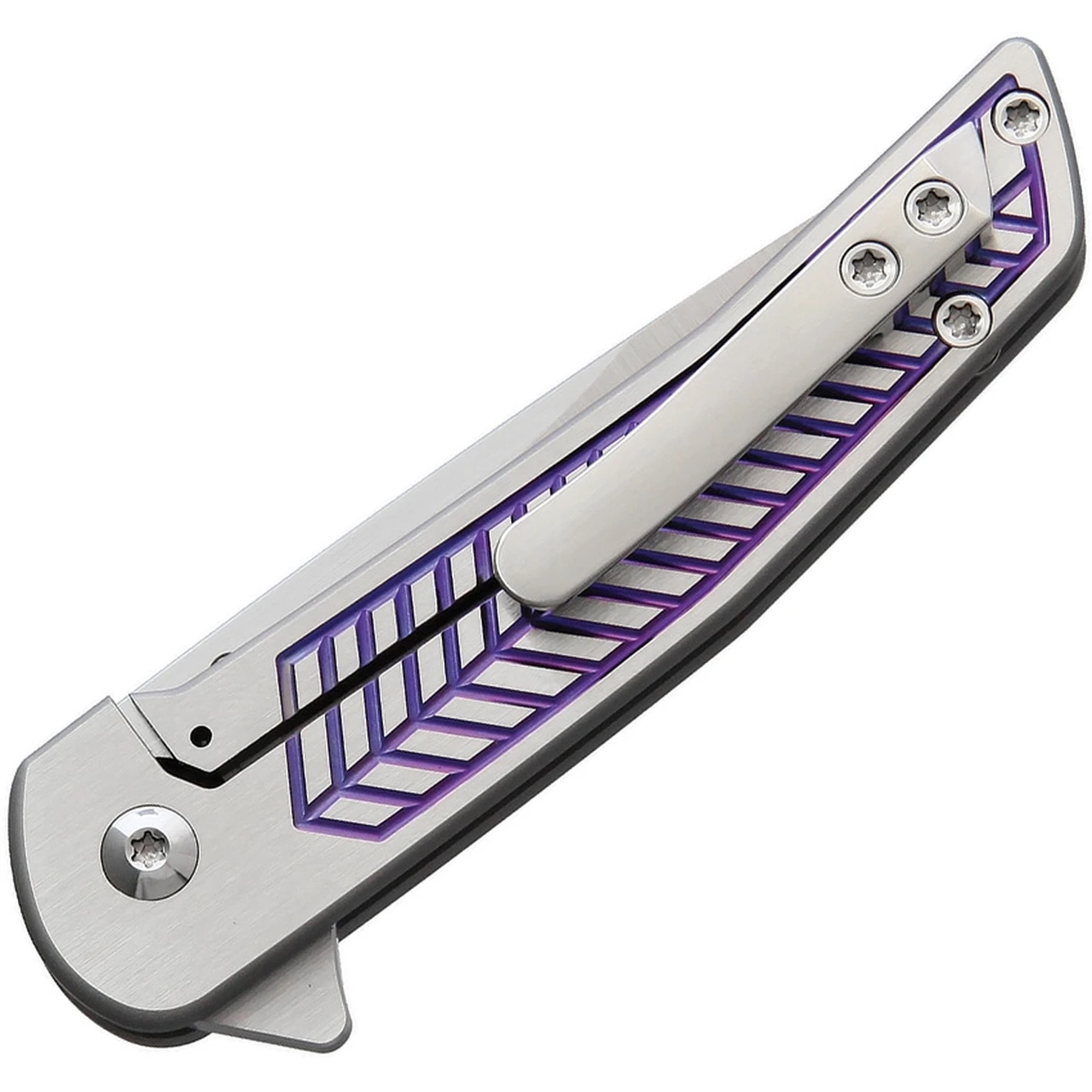 Alliance Designs ALS1P Scout Framelock Purple, 2.4" RWL34 Plain Blade, Anodized Handle 2 Alliance Designs ALS1P Scout Framelock Purple, 2.4" RWL34 Plain Blade, Anodized Handle - Image 2
