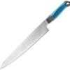 Gerber Sengyo 31-003866, 9.5" 9CR Plain Blade, Gray/Cyan Synthetic Hydrotread Gripped Handle