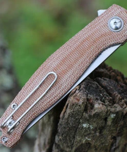 GiantMouse Ace Sonoma V2 - Natural Micarta (3.4" Elmax Stonewash) -Knifeworks Sales Store Sonoma V2 GRN Micarta.3 59664.1639672198