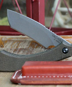 TOPS Knives TRAZ-04 Tac-Raze Friction Folding Knife , 3.13" 1095 Re-curve Tanto, Green Canvas Micarta 6 TOPS Knives TRAZ-04 Tac-Raze Friction Folding Knife , 3.13" 1095 Re-curve Tanto, Green Canvas Micarta -Knifeworks Sales Store TAC Raze 4.3 01407.1588279548