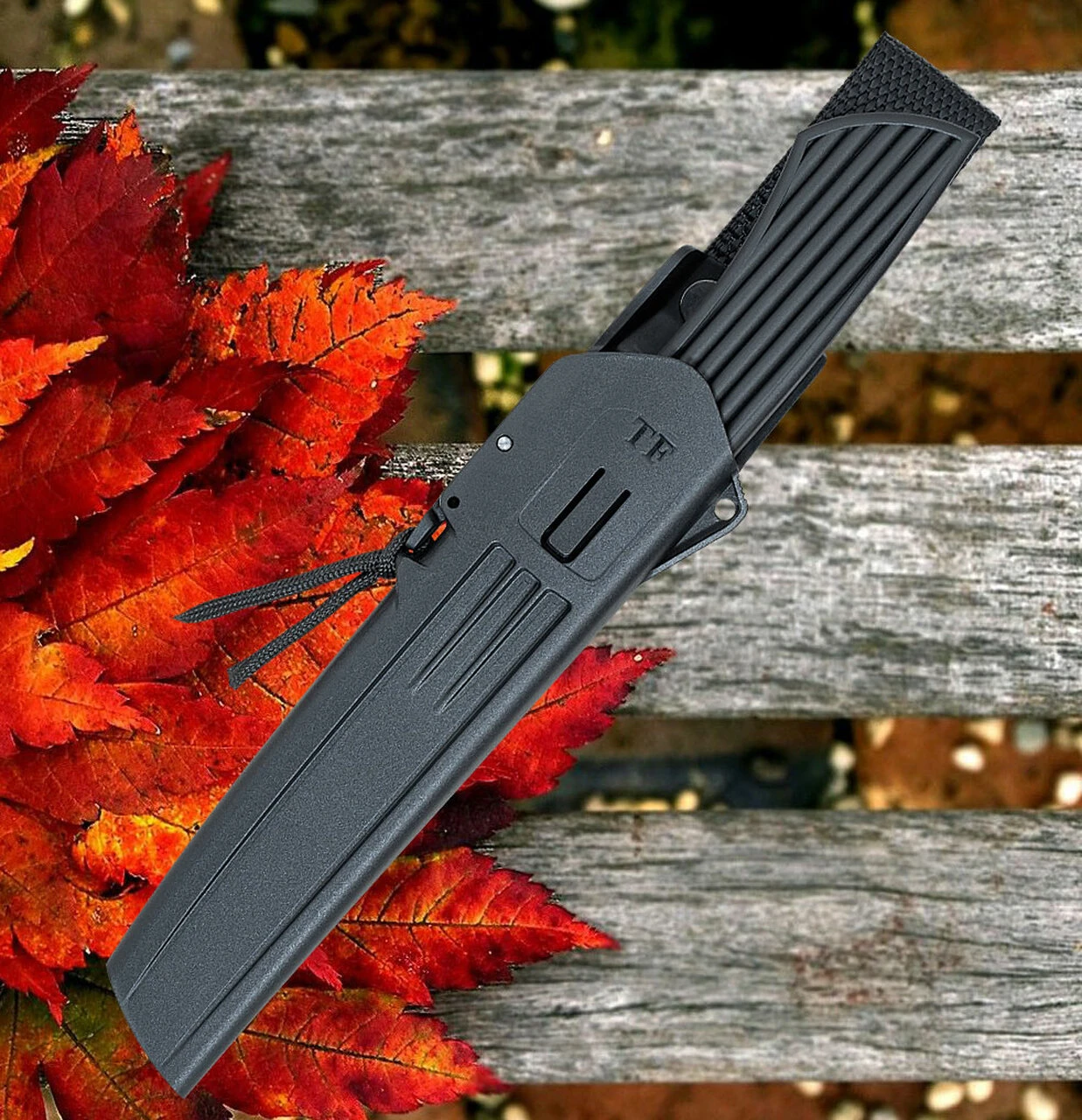 Fallkniven Taiga Forester 2, 4.72" Lam. CoS Plain Blade, Black Thermorun Handle w/ Zytel Sheath 2 Fallkniven Taiga Forester 2, 4.72" Lam. CoS Plain Blade, Black Thermorun Handle w/ Zytel Sheath - Image 2