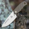 TOPS Baja 3.0 Fixed Blade, Coyote Tan 1095 High Carbon, Green Micarta Handle
