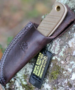 TOPS Baja 3.0 Fixed Blade, Coyote Tan 1095 High Carbon, Green Micarta Handle -Knifeworks Sales Store TPBAJA33 81065.1604415526