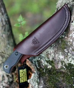 Tops Tex Creek, 1095 High Carbon Steel, Black Canvas Micarta Handle -Knifeworks Sales Store TPTEX4.1 75736.1597940544