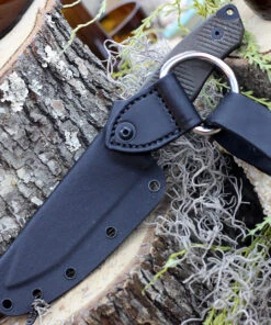 TOPS Knives Trail Seeker TLSR-01, 4.50" 1095 Black Plain Blade, Green Canas Micarta Handle -Knifeworks Sales Store TPTLSR01.3 50828.1614791859