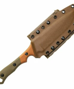 TOPS KNIVES VTAC-01 Viking Tactics Norseman, 5.88" 1095 Acid Rain Blade, Tan & Green Canvas Micarta -Knifeworks Sales Store TPVTAC01.3 03506.1570562822