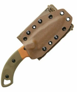 TOPS KNIVES VTAC-02 Viking Tactics Crusader, 3.63" 1095 Acid Rain Blade, Tan & Green Canvas Micarta -Knifeworks Sales Store TPVTAC02.2 45949.1570563414