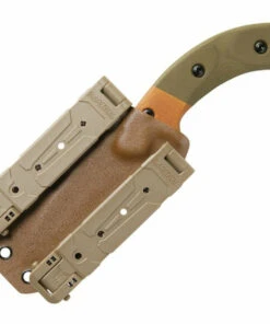 TOPS KNIVES VTAC-02 Viking Tactics Crusader, 3.63" 1095 Acid Rain Blade, Tan & Green Canvas Micarta -Knifeworks Sales Store TPVTAC02.3 23634.1570563414