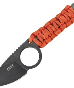 CRKT 2415 Tailbone, 2.13" 8Cr13MoV Stonewashed Plain Blade, 45Mn Carbon Steel Chain L