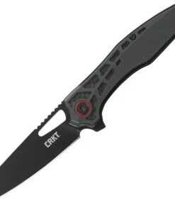 CRKT Thero Linerlock CR6290, 3.083" 8Cr14MoV Plain Blade, Black Glass Reinforced Nylon Handle