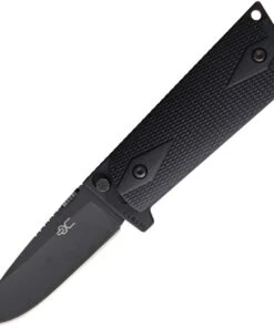 Ultimate Equipment M1911 Hammerhead UESKGB, 3.5" 440C Stainless Steel Black Plain Blade, Black Checkered G-10 Handle