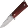Ultimate Equipment M1911 Hammerhead BB UESLR, 3.5" 440C Stainless Steel Satin Blade, Brown Checkered Rosewood Handle
