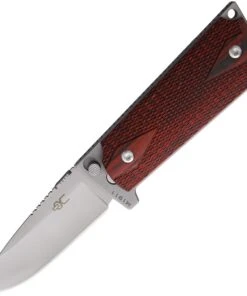 Ultimate Equipment M1911 Hammerhead BB UESLR, 3.5" 440C Stainless Steel Satin Blade, Brown Checkered Rosewood Handle