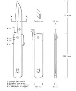 Andersson & Copra Urban Husky - Brass (2.8" Damasteel Dam) ACDAMB -Knifeworks Sales Store Urban Husky Specs 62545.1644009137.1280.1280 38810.1644010836.1280.1280 30461.1644011507