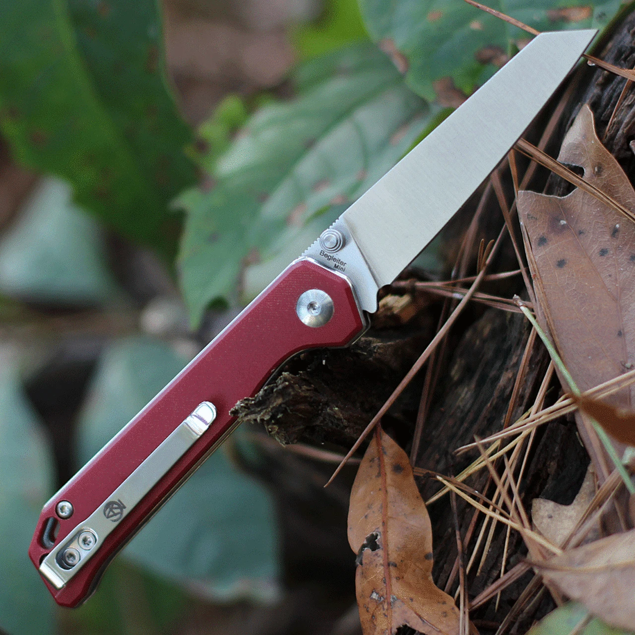 Kizer Cutlery Kizer Mini Begleiter - Red Micarta (2.87" N690 Satin) V3458RN3 2 Kizer Cutlery Kizer Mini Begleiter - Red Micarta (2.87" N690 Satin) V3458RN3 - Image 2