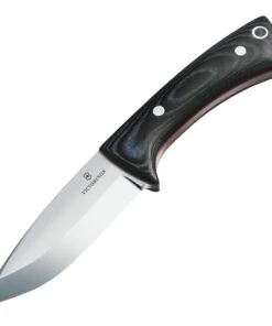 Victorinox Swiss Army Victorinox Small Outdoor Master VN42262, 2.75" Satin Stainless Drop Point Blade, Black Micarta Handle