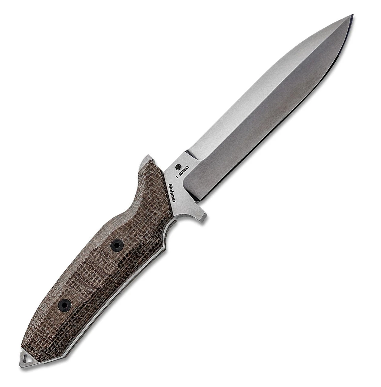 Viper Knives Fearless Fixed Blade 4018CM, 6.0" Sleipner Stonewash Single Edge Dagger, Brown Canvas Burlap Handles, Kydex Sheath 2 Viper Knives Fearless Fixed Blade 4018CM, 6.0" Sleipner Stonewash Single Edge Dagger, Brown Canvas Burlap Handles, Kydex Sheath - Image 2