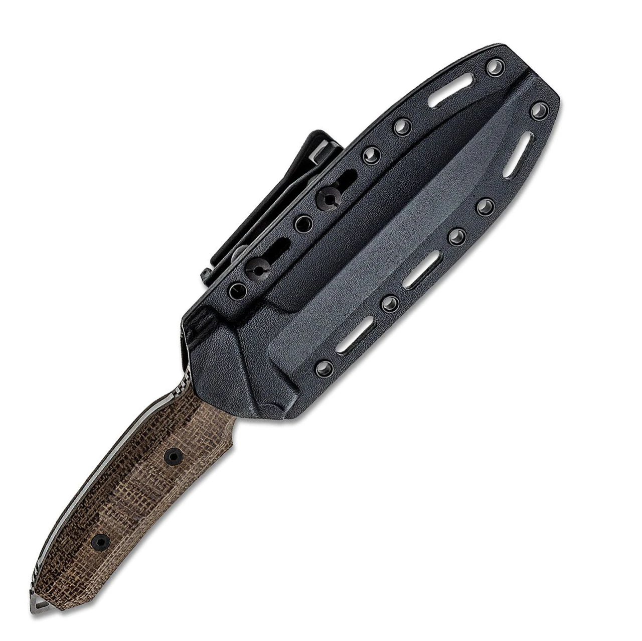 Viper Knives Fearless Fixed Blade 4018CM, 6.0" Sleipner Stonewash Single Edge Dagger, Brown Canvas Burlap Handles, Kydex Sheath 3 Viper Knives Fearless Fixed Blade 4018CM, 6.0" Sleipner Stonewash Single Edge Dagger, Brown Canvas Burlap Handles, Kydex Sheath - Image 3