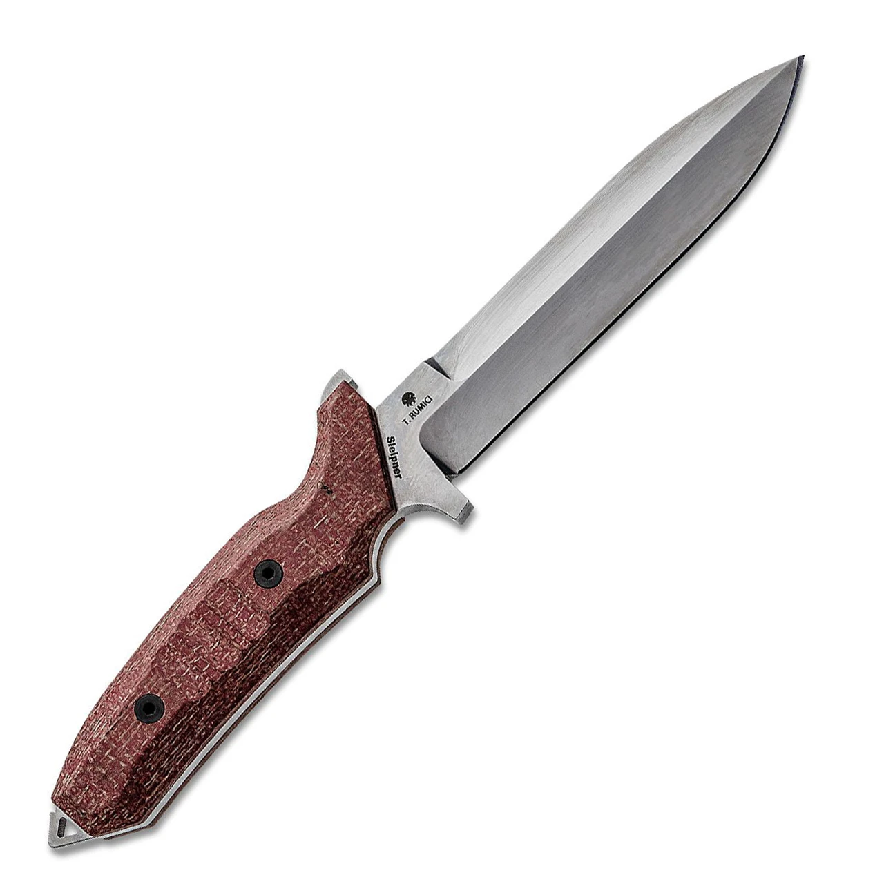 Viper Knives Fearless Fixed Blade 4018CR, 6.0" Sleipner Stonewash Single Edge Dagger, Red Canvas Burlap Handles, Kydex Sheath 2 Viper Knives Fearless Fixed Blade 4018CR, 6.0" Sleipner Stonewash Single Edge Dagger, Red Canvas Burlap Handles, Kydex Sheath - Image 2