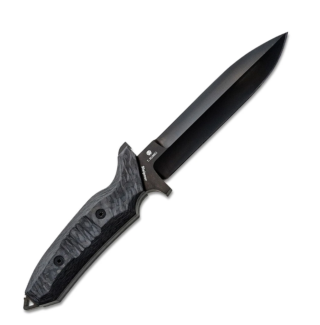 Viper Knives Fearless Fixed Blade VT4020FC, 6.0" Sleipner Black Single Edge Dagger, Carbon Fiber Handles, Kydex Sheath 2 Viper Knives Fearless Fixed Blade VT4020FC, 6.0" Sleipner Black Single Edge Dagger, Carbon Fiber Handles, Kydex Sheath - Image 2