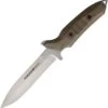 Viper Knives Fearless Fixed Blade 4018CG, 6.0" Sleipner Stonewash Single Edge Dagger, Green Canvas Burlap Handles, Kydex Sheath