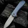We Knife Co. WE Knife Elementum Frame Lock - Blue Ti (3" CPM 20CV Gray SW) WE18062X-2