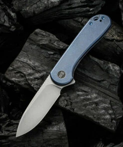 We Knife Co. WE Knife Elementum Frame Lock - Blue Ti (3" CPM 20CV Gray SW) WE18062X-2