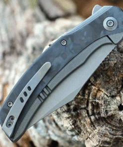 We Knife Co. WE Knife Snick - Ti / Marble CF (3.5" CPM 20CV Gray SW) WE19022F-2 -Knifeworks Sales Store WE19022F2.2 22146.1638251169