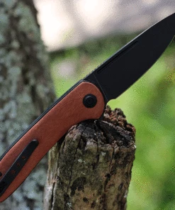 WE Knife Co. Saakshi - Cuibourtia Wood / Black Ti (3.3" CPM-20CV Black SW) 20020C-3 -Knifeworks Sales Store WE20020C 3 40306.1629736715