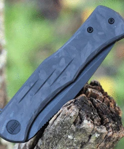 We Knife Co. WE Knife Primoris Marble CF/Blk Ti (3.5" CPM 20CV Black SW) 20047B-1 -Knifeworks Sales Store WE20047B1.3 21424.1632323609