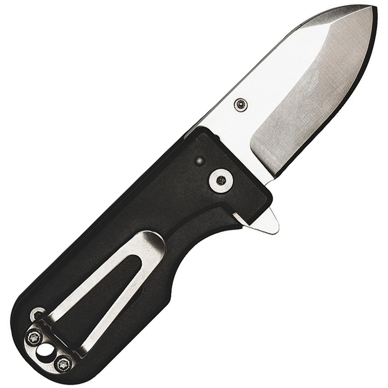 WESN Goods Microblade Folding Knife, 1.50" AUS-8 Satin Plain Blade, Black Titanium Handle 2 WESN Goods Microblade Folding Knife, 1.50" AUS-8 Satin Plain Blade, Black Titanium Handle - Image 2