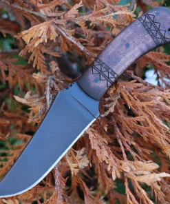 Winkler Knives Belt Knife 9.25" Fixed Blade Tribal Maple Handle