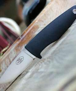 Fallkniven WM1 Fixed Blade Sporting Knife WM1ZCOS, 2.75" Lam. CoS Satin Drop Point Plain Blade,Black Thermorun Rubber Handle, Zytel Neck Sheath -Knifeworks Sales Store WM1COS.2 27735.1583164347