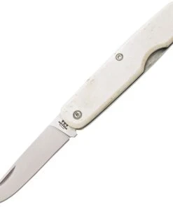 Bear and Son Bear & Son Slip Joint Executive Pen Knife WSB79, 2 1/4" High Carbon Steel, White Smooth Bone Handle
