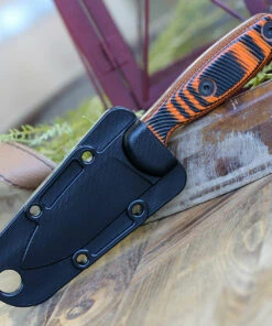 ESEE Knives ESEE Xancudo XAN2-006, 3.0" S35VN Stonewash Plain Blade, Orange/Black G10 3D Handle (no Hole), Black Sheath -Knifeworks Sales Store XAN2 006.2 28708.1581974432