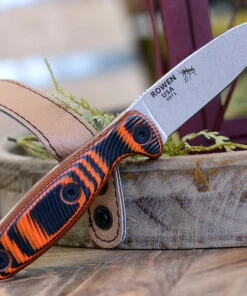 ESEE Knives ESEE Xancudo XAN2-006, 3.0" S35VN Stonewash Plain Blade, Orange/Black G10 3D Handle (no Hole), Black Sheath -Knifeworks Sales Store XAN2 006 15486.1581974432