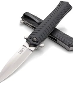 CRKT Xolotl Linerlock CR2265, 3.643" 1.4116 Plain Blade, Black G10 Handle -Knifeworks Sales Store Xolotl Linerlock 3 58980.1579190596