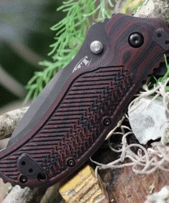 Zero Tolerance 0350C Assisted Open Folding Knife, 3.25" CPM-S30V Tungsten DLC Coated Blade, Cherry and Black G-10 Handle -Knifeworks Sales Store ZT0350C.3 09372.1620831251