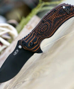 Zero Tolerance 0350MOC Linerlock A/O, 3.25" CPM S30V Black Blade, Moccasin G10 Handle